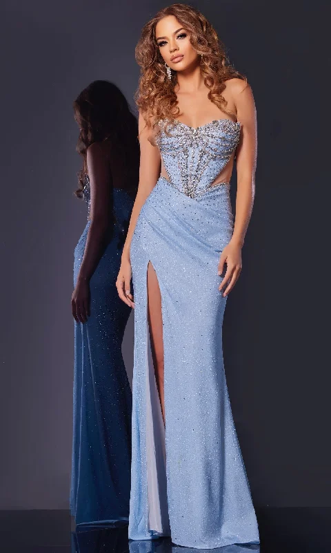 women's short-sleeved dressesLong Prom Dress: Jovani D5500