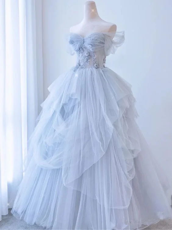 Organza DressOff The Shoulder Tulle Prom Dress,Sweet 16 Dress Y1967