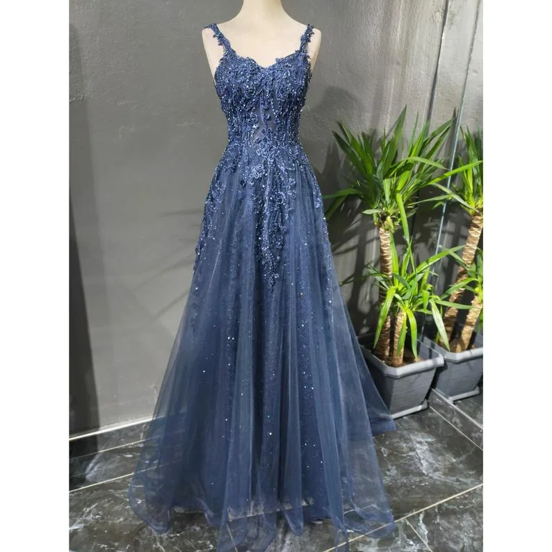 women's statement dressesA-line Straps Lace Prom Dresses,Long Formal Graduation Dresses Y1502 women's statement dressesA-line Straps Lace Prom Dresses,Long Formal Graduation Dresses Y1502