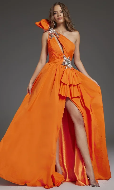 Ruffled Hem DressLong Prom Dress: Jovani 40929