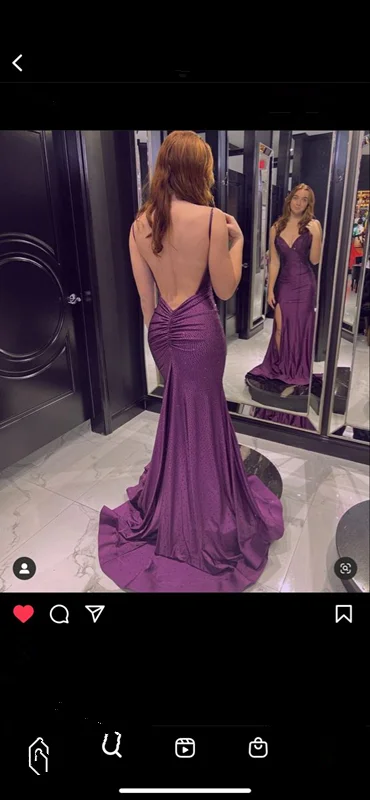 women's versatile dressesElegant Mermaid V Neck Prom Dress with Split,Backless Formal Gown Y1498 women's versatile dressesElegant Mermaid V Neck Prom Dress with Split,Backless Formal Gown Y1498