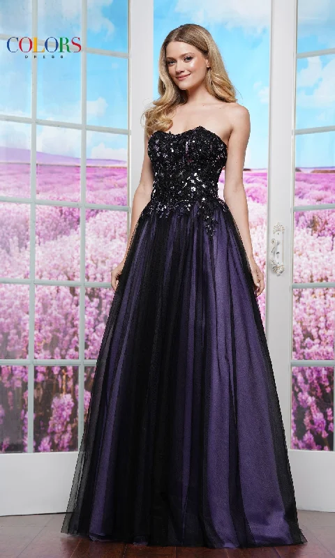 women's vintage dressesStrapless Lace-Up Prom Ball Gown: Colors Dress 3495