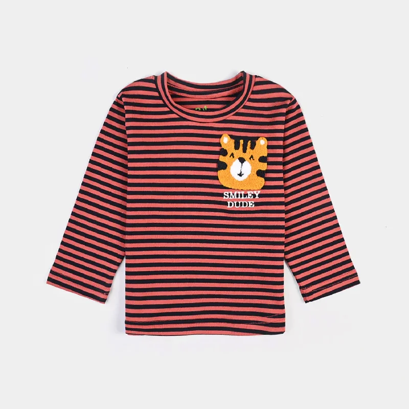 Men's Shirts with Mandarin CollarsInfant Boys Cotton Jersey Round Neck T-Shirt Smiley Dude-MAROON Men's Shirts with Mandarin CollarsInfant Boys Cotton Jersey Round Neck T-Shirt Smiley Dude-MAROON
