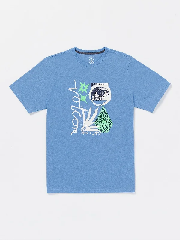 High-Quality Men's JeansVisualizer Short Sleeve Tee - Blue Bird Heather