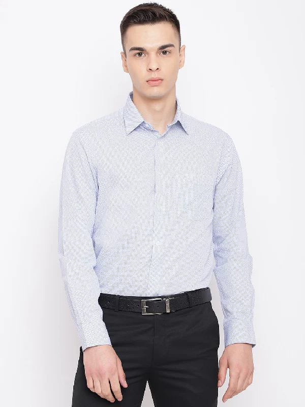 Men's Limited Edition Shirts for ExclusivityMen's Sky Blue Formal Dot Print Full Sleeve Shirt Men's Limited Edition Shirts for ExclusivityMen's Sky Blue Formal Dot Print Full Sleeve Shirt