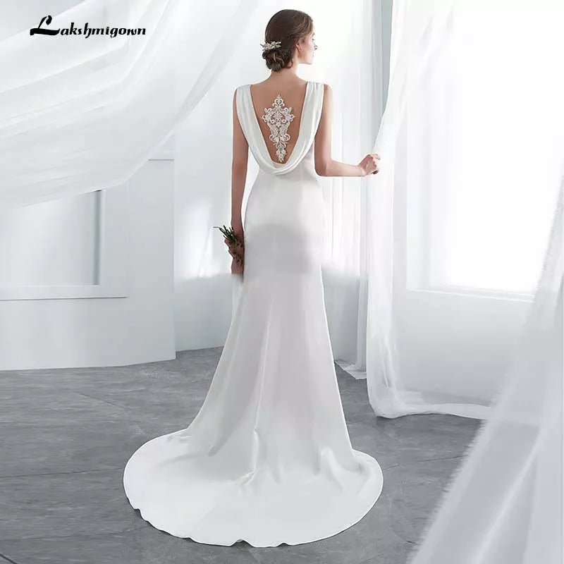 women's limited-edition dressesRoycebridal Ivory Elegant Stain Mermaid Wedding Dresses Vestido De Noiva with shawel Sweep/ Brush Train Wedding Gown women's limited-edition dressesRoycebridal Ivory Elegant Stain Mermaid Wedding Dresses Vestido De Noiva with shawel Sweep/ Brush Train Wedding Gown
