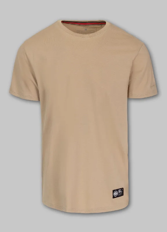 Men's Shirts with Chest PocketsMen's T-Shirt Slim Fit NO LOGO - Sand