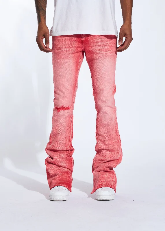 Men's Jeans for SportsArch Stacked Denim (Red Wash)