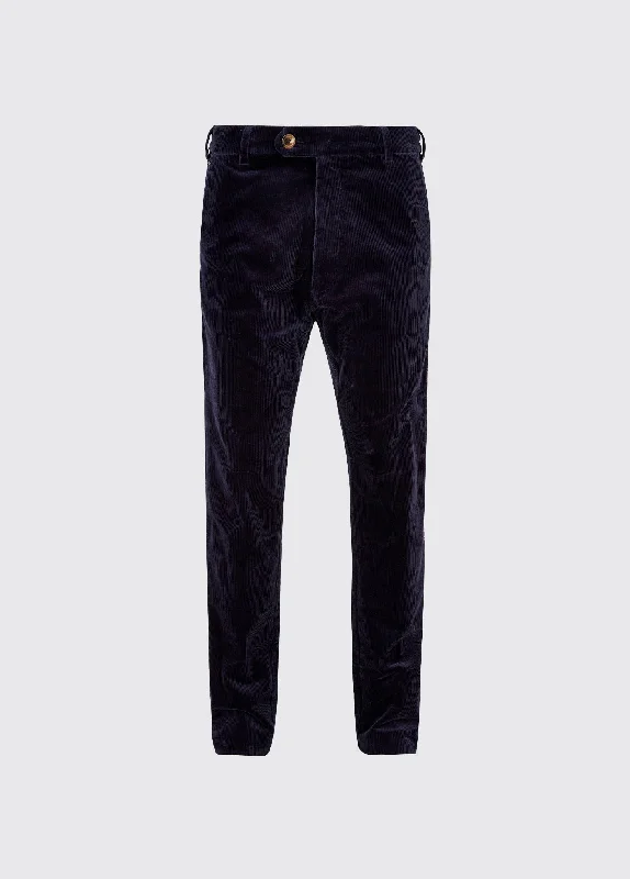 Men's Pants with Water-Resistant FabricStride Men's Corduroy Trousers 82cm inseam  - Navy