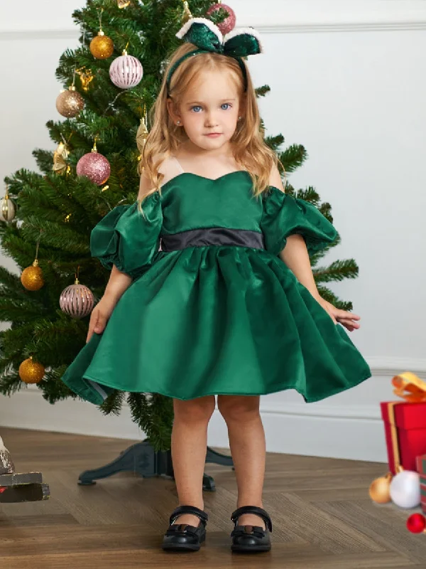 women's high-end dressesBall Gown Off-the-Shoulder Short Sleeves Satin Christmas Dresses for Girls women's high-end dressesBall Gown Off-the-Shoulder Short Sleeves Satin Christmas Dresses for Girls