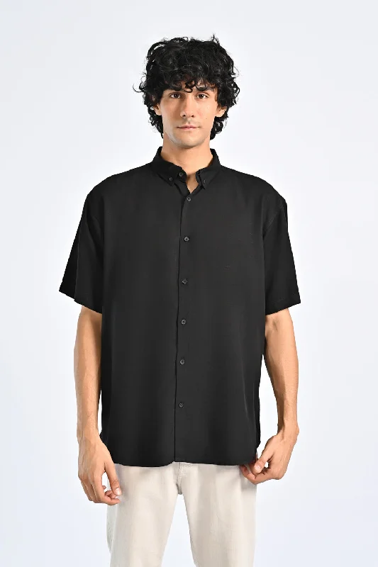 Casual Men's Button-Down ShirtsJACQUARD BAGGY FIT SHIRT