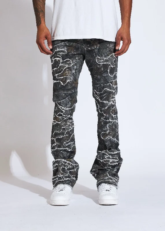 Men's Jeans with Functional PocketsRaven Stacked Denim (Camo)