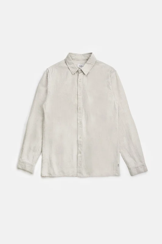 Men's Designer Dress Shirts for High-End FashionClassic Linen Ls Shirt Sand
