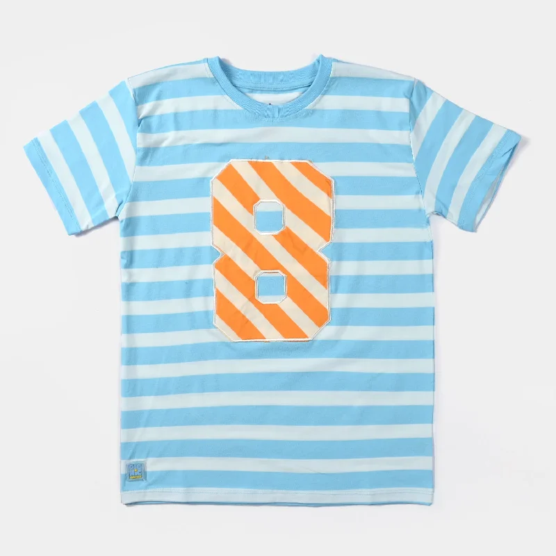 Stylish Men's HenleysBoys Cotton Jersey T-Shirt H/S Number Eight