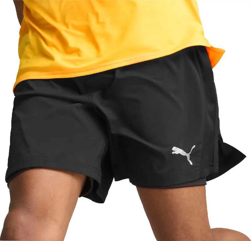 Men's Pants with Zippered PocketsPuma Run Favourite Velocity 2 In 1 Mens Running Shorts - Black Men's Pants with Zippered PocketsPuma Run Favourite Velocity 2 In 1 Mens Running Shorts - Black