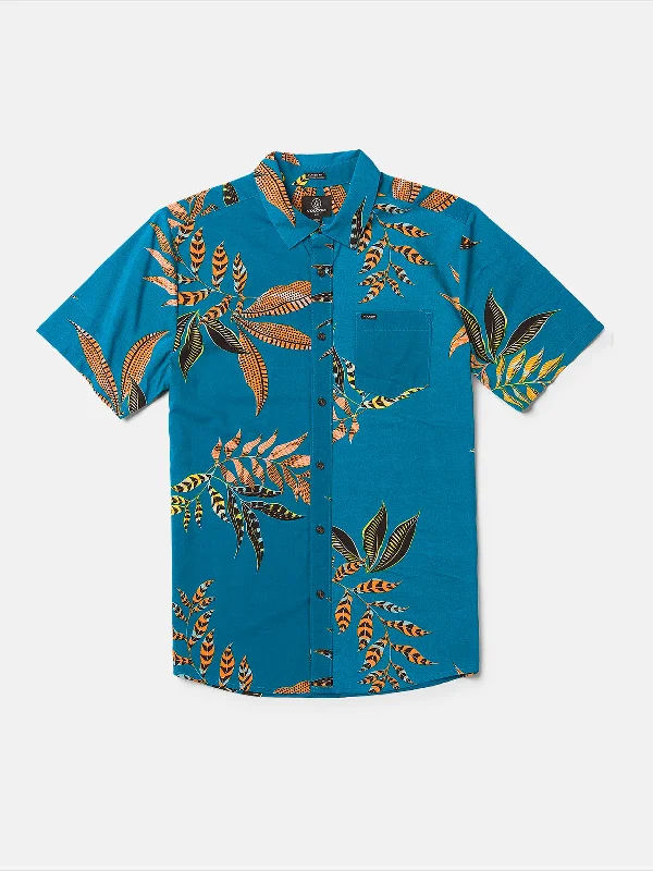 Men's Designer Dress Shirts for High-End FashionVolcom Paradiso Floral S/S Shirt-Ocean Teal Men's Designer Dress Shirts for High-End FashionVolcom Paradiso Floral S/S Shirt-Ocean Teal