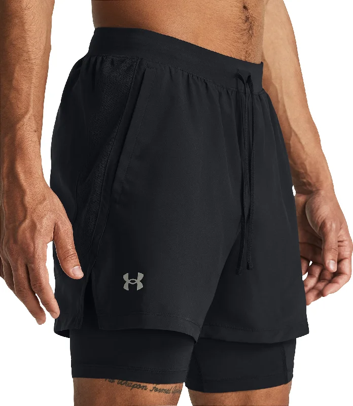 Men's Swim Trunks for SwimmingUnder Armour Launch 2 In 1 Mens Running Shorts - Black Men's Swim Trunks for SwimmingUnder Armour Launch 2 In 1 Mens Running Shorts - Black