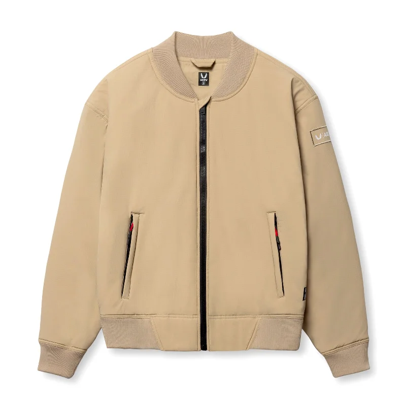 Men's Coats with Ventilation0858. Ripstop Insulated Bomber Jacket - Khaki