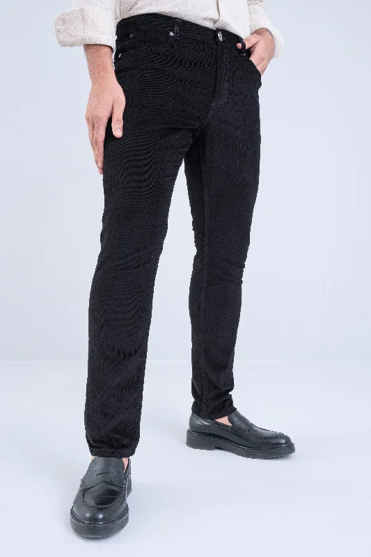Men's Pants with Embroidered DesignsSlim Fit Corduroy Casual Pants