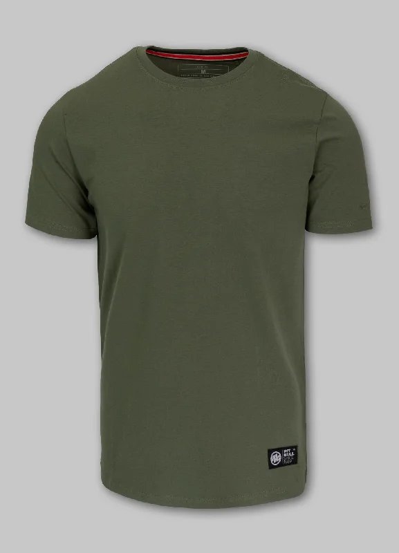 Men's Three-Quarter Sleeved TopsMen's T-Shirt Slim Fit NO LOGO - Olive