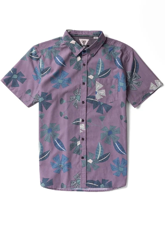 Men's Plaid Shirts for a Country CharmVissla Tribal Tropics Eco S/S Shirt-Dusty Lilac Men's Plaid Shirts for a Country CharmVissla Tribal Tropics Eco S/S Shirt-Dusty Lilac