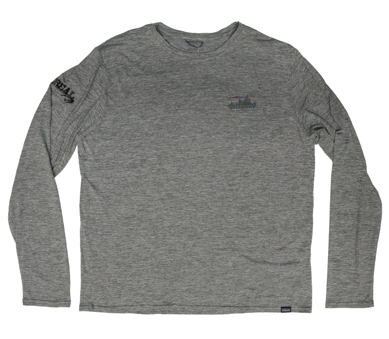 Men's Patterned Casual Shirts for Relaxed StylingPatagonia x REAL Cap Cool Daily L/S Shirt-Feather Grey Men's Patterned Casual Shirts for Relaxed StylingPatagonia x REAL Cap Cool Daily L/S Shirt-Feather Grey