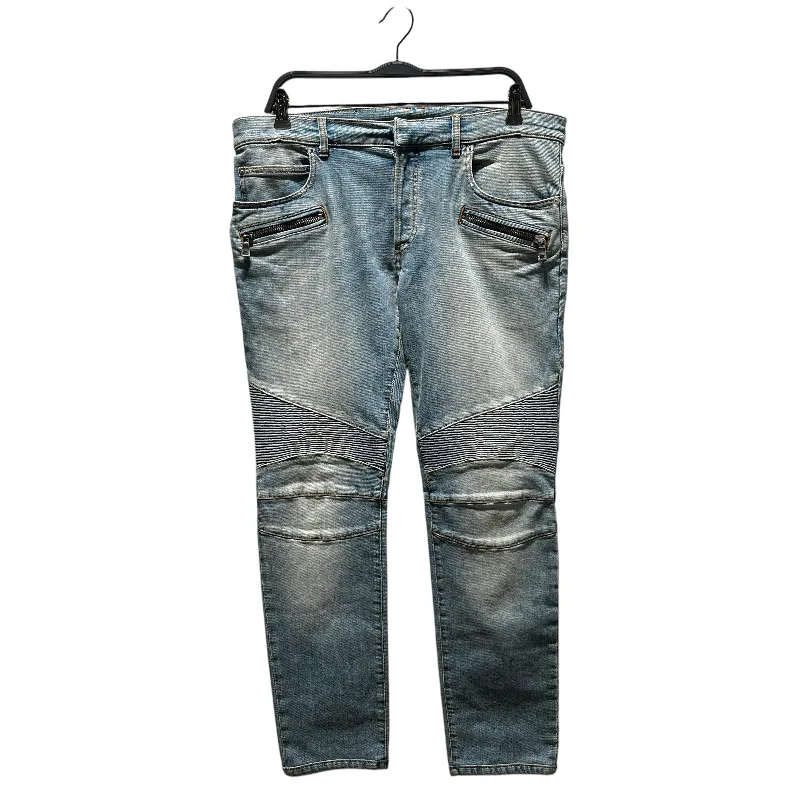 Authentic Raw Denim Men's JeansBALMAIN/Skinny Pants/35/Denim/BLU/