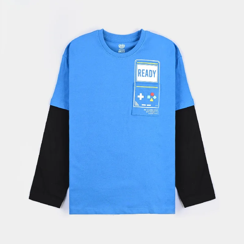Men's Shirts with UV ProtectionBoys Cotton Jersey T-Shirt F/S Ready-I. Bunting