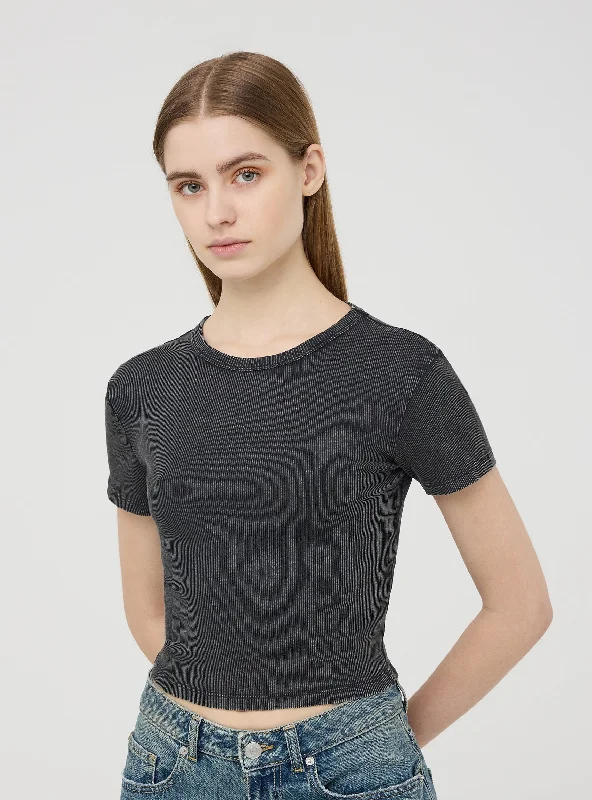 Men's Shirts with Adjustable HemlinesWoman Short-sleeved T-shirt