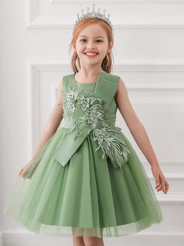 women's solid color dressesPrincess Ball Gown Scoop Flower Girl Dresses with Appliques women's solid color dressesPrincess Ball Gown Scoop Flower Girl Dresses with Appliques