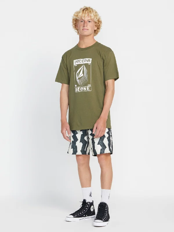 Men's Jeans with Stretch FabricExplicit Stone Short Sleeve Tee - Military