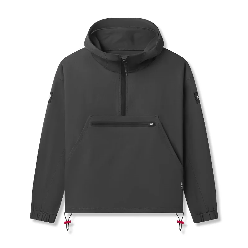 High-Quality Men's Duffle Coats0717. Weather-Ready Anorak Jacket - Space Grey "Patch"