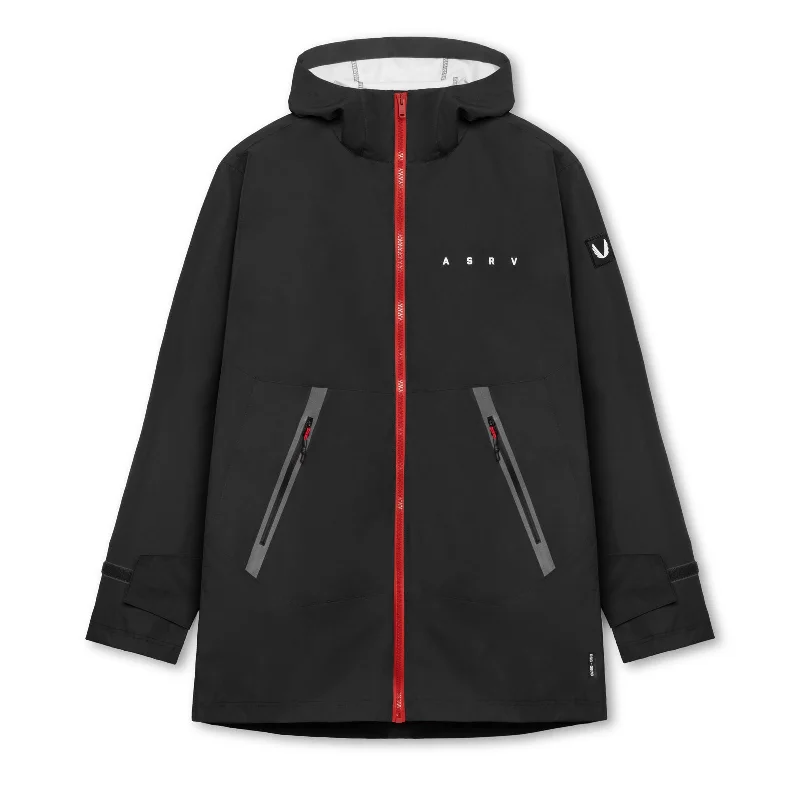 Men's Coats with Velcro Closures0678. Hipora® AQUAzip® Tech Parka  - Black