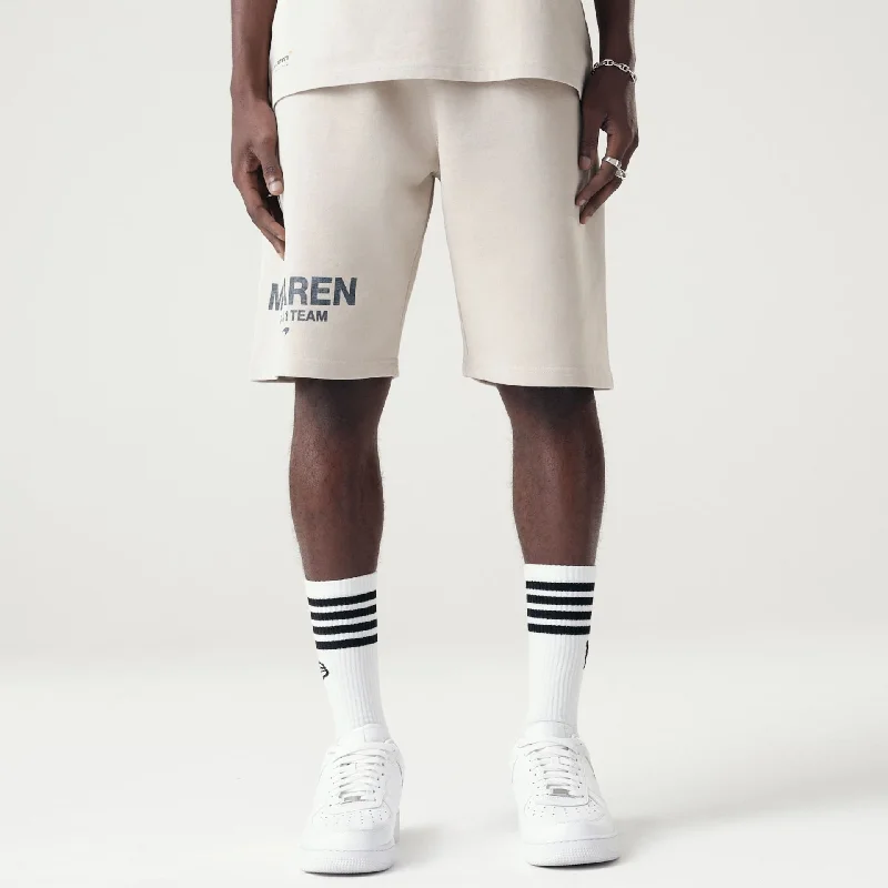 Men's Pants with Reflective Stripes for SafetyMcLaren Racing Washed Pack Cream Oversized Shorts Men's Pants with Reflective Stripes for SafetyMcLaren Racing Washed Pack Cream Oversized Shorts
