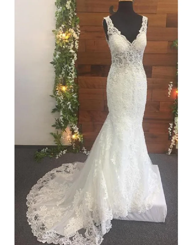 women's solid color dressesClassic Mermaid Online Cheap Prices Lace Wedding Dress with Straps 2020 Bridal Gown Robe De Mariee WD0904 women's solid color dressesClassic Mermaid Online Cheap Prices Lace Wedding Dress with Straps 2020 Bridal Gown Robe De Mariee WD0904