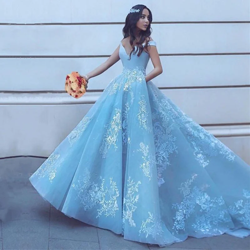 Lace DressBest Blue Wedding Dress with lace Appliqued A Line Bridal Gown Photography 2022 Lace DressBest Blue Wedding Dress with lace Appliqued A Line Bridal Gown Photography 2022