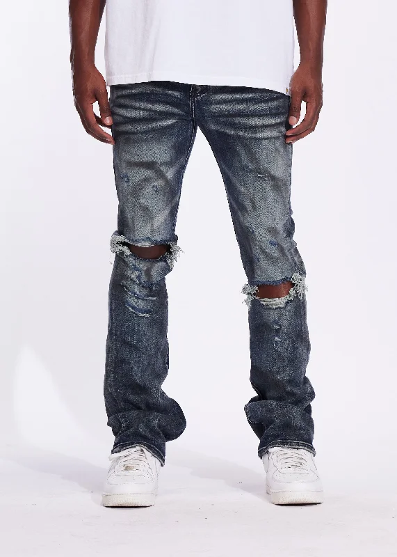 Light Wash Men's JeansArch Flare Denim (Acid Indigo)
