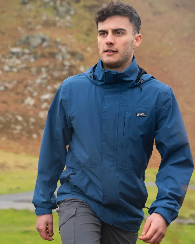 Men's Coats with Flannel LiningWhistler II - Mens Waterproof Hooded Jacket - Blue