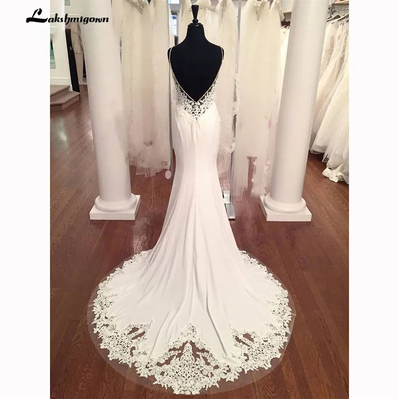 Off-The-Shoulder DressRoycebridal V Neck Mermaid Wedding Dresses Lace Appliques Boho Wedding Dress Backless Sexy robe de mariee vestido de casamento Off-The-Shoulder DressRoycebridal V Neck Mermaid Wedding Dresses Lace Appliques Boho Wedding Dress Backless Sexy robe de mariee vestido de casamento