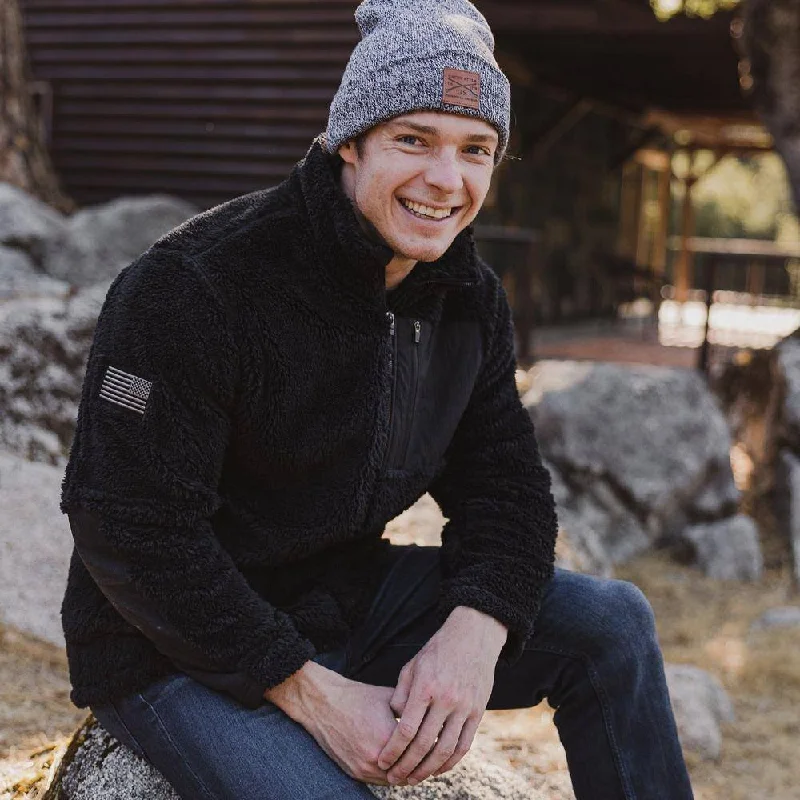Men's Coats for Winter CampingMen's Standard Issue Sherpa Fleece - Black