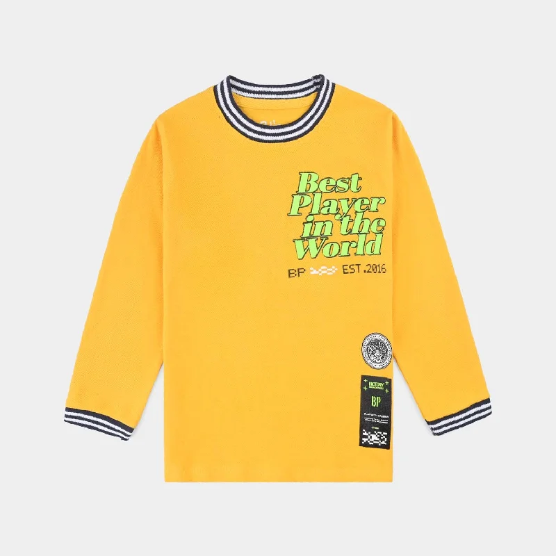 Men's Shirts for FishingBoys Cotton Pk T-Shirt F/S Best Player-Citrus