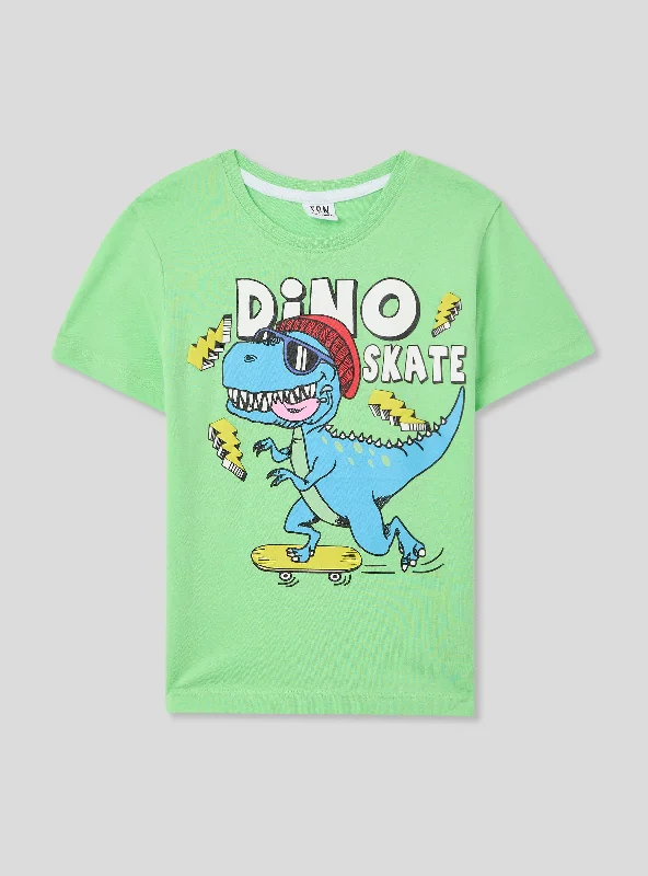 Men's Shirts with Embellished HemlinesKids Boys Short-sleeved T-shirt