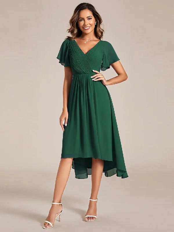 Satin DressRoycebridal Jerry pleated ruffled mother of the groom gown