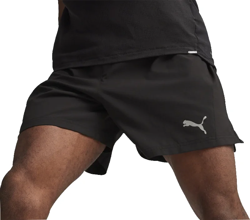 Men's Velcro-Closure Pants for ConveniencePuma Run Velocity Ultraweave 5 Inch Mens Running Shorts - Black Men's Velcro-Closure Pants for ConveniencePuma Run Velocity Ultraweave 5 Inch Mens Running Shorts - Black