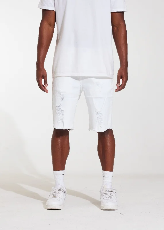 Sustainable Eco-Friendly Men's JeansAtlantic Denim Shorts (White)