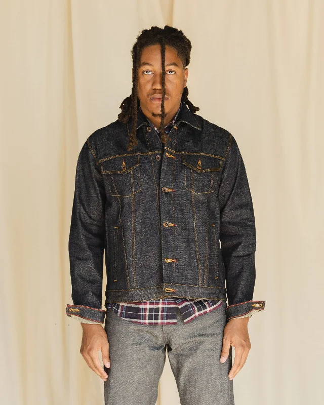 Men's Jeans with Embroidered LogosDenim Jacket | OG Nihon Menpu