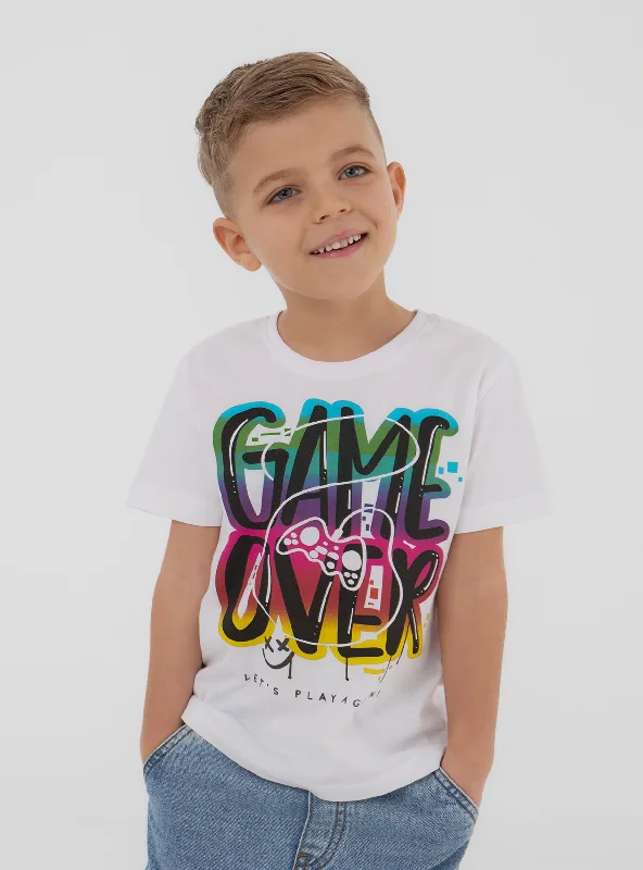 Men's Flowy Shirts for a Relaxed LookKids Boys Short-sleeved T-shirt