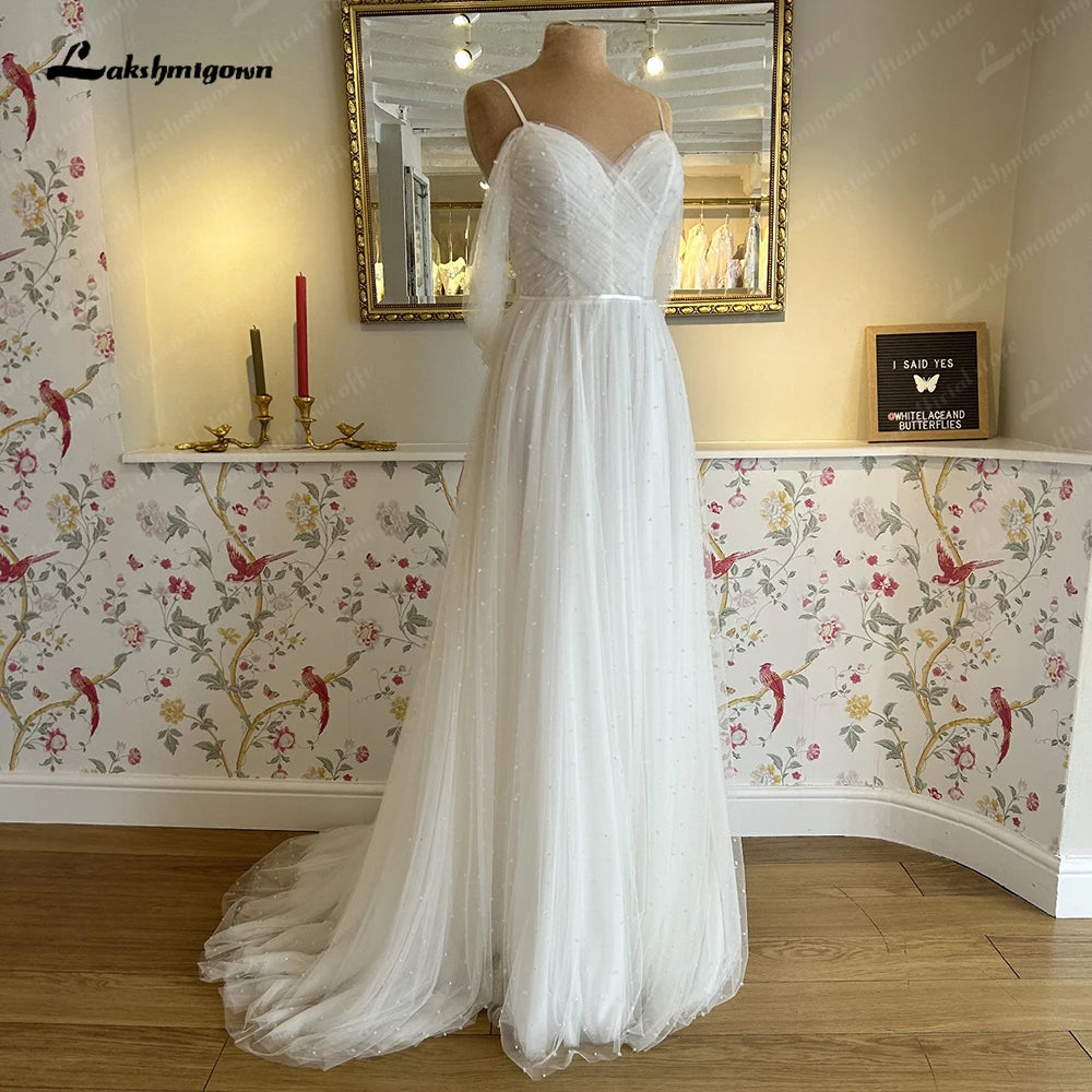 women's short-sleeved dressesRoycebridal Roycebridal A Line Tulle Beach Wedding Dresses Robe de marie Spaghetti Straps 2024 Vestidos Long Boho Bridal Gowns women's short-sleeved dressesRoycebridal Roycebridal A Line Tulle Beach Wedding Dresses Robe de marie Spaghetti Straps 2024 Vestidos Long Boho Bridal Gowns