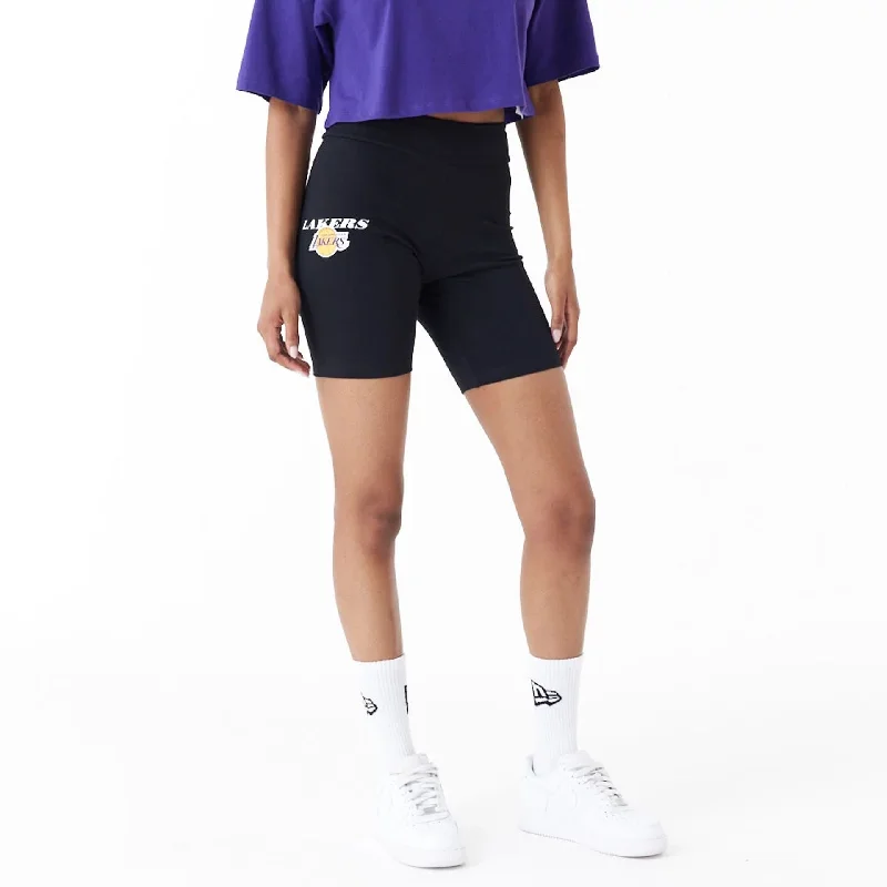 Classic Men's JeansLA Lakers Womens NBA Logo Black Cycling Shorts