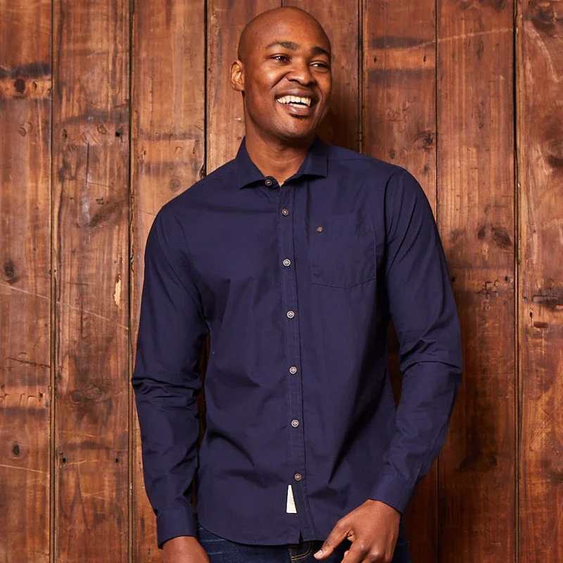 Men's Checked Short-Sleeve Shirts for Summer FunKingsley Heath Classic Slim Fit Shirt Midnight Men's Checked Short-Sleeve Shirts for Summer FunKingsley Heath Classic Slim Fit Shirt Midnight